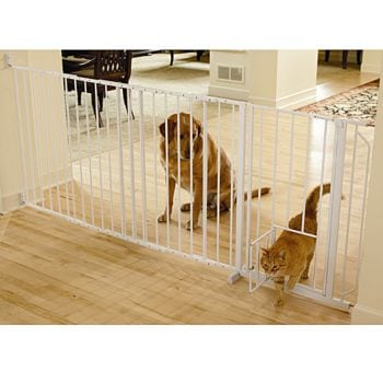 pet gate with cat door