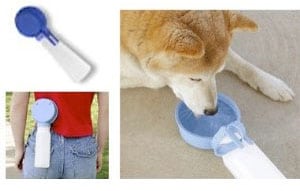 portable dog water bottle and bowl