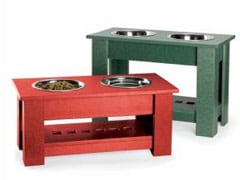 Elevated Dog Feeder Helps Three Legged Dogs