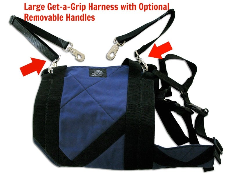 Get-a-Grip harnesses for Tripawds