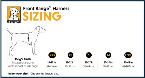 Ruffwear Front Range Harness Sizing