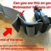 How to Lengthen Webmaster Harness Straps Lengthen Webmaster Harness Strap
