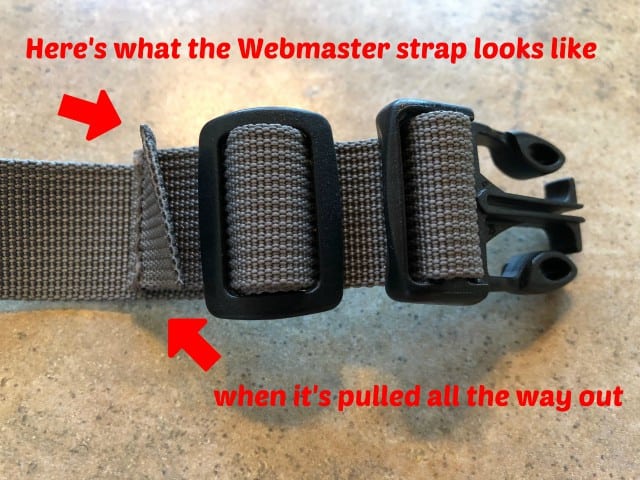 Lengthen Webmaster Harness Strap