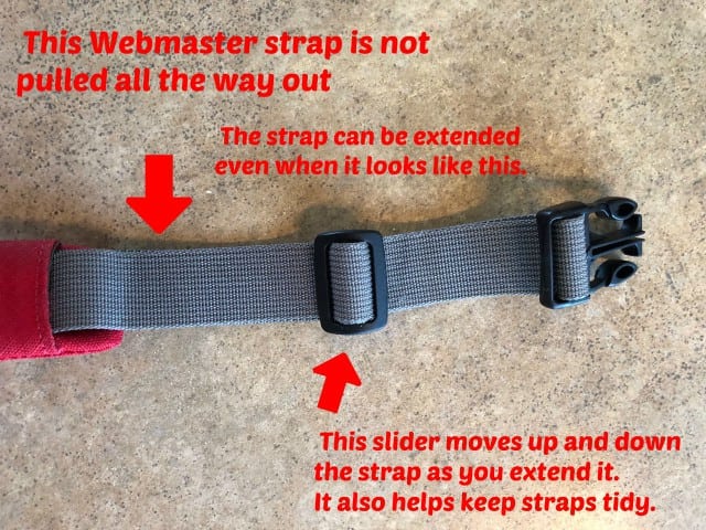 Lengthen Webmaster Harness Strap