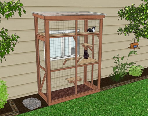 Building a catio outlet on a budget