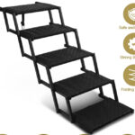 Heeyoo Foldable Dog Car Stairs Ramp Alternative for Tripawds