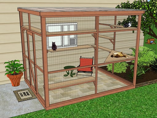 DIY Catio Plans for Tripawds