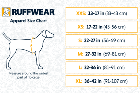 ruffwear apparel sizes