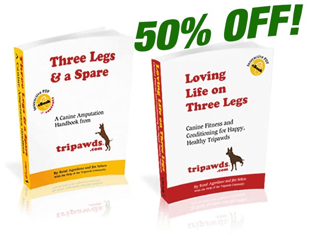 Tripawd dog information books