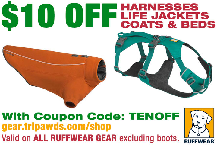 Black Friday Deals on Tripawds Gear Save on Ruffwear EzyDog