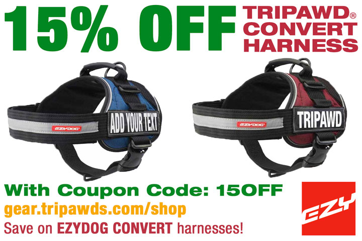 Black Friday Deals on Tripawds Gear Save on Ruffwear EzyDog