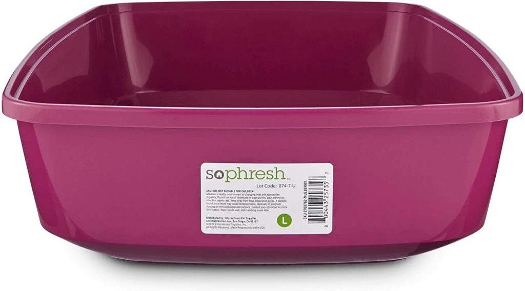 SoPhresh litter box for 3-legged cats