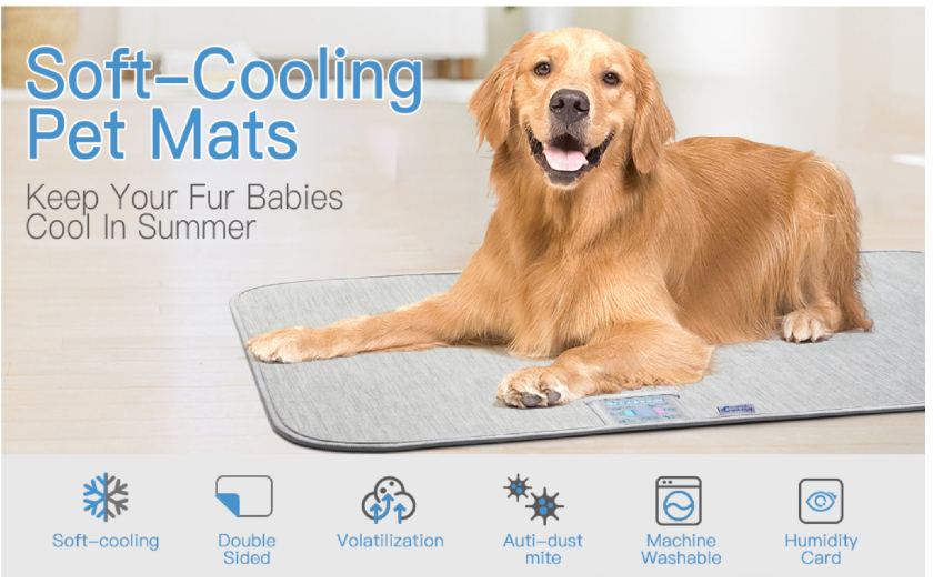 Pet Dog Self Cooling Mat Pad for Kennels Crates and Beds- ARF Pets