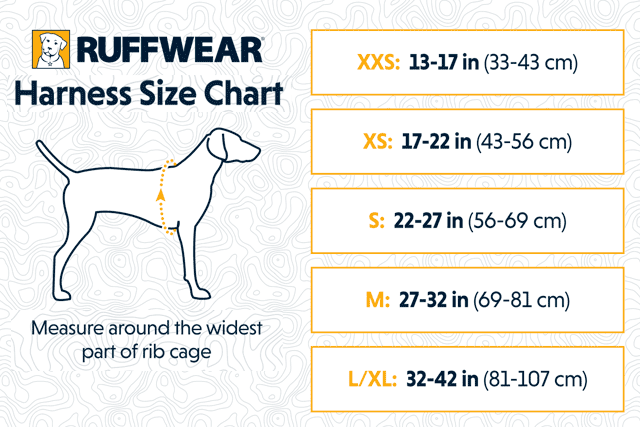 ruffwear harness sizes