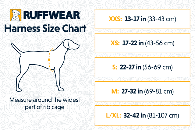 Dog harness outlet sizes