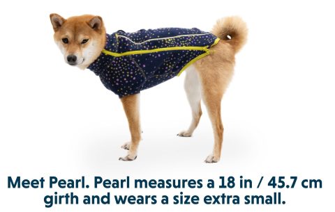 Galaxy Pattern Ruffwear Climate Changer Sweater for Tripawd Dogs