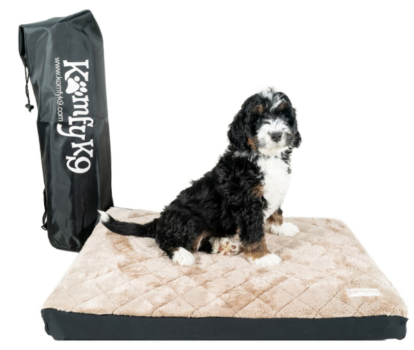 Komfy K9 Dog Bed with mattress cover and carrying case