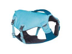 Ruffwear Confluence Life Vest Biolumin Blue design for four and three legged dogs