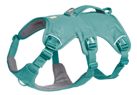 2025 Ruffwear Webmaster Harness River Rock Green for three-legged dogs