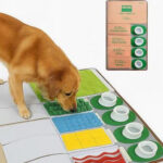 Nocciola Phone Alarm Clock Design Snuffle Mat Squeaky Game & Puzzle Dog Toy with Treat Pouch