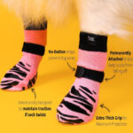DOK TigerToes Anti-Slip Senior Dog Socks