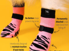 DOK TigerToes Anti-Slip Senior Dog Socks